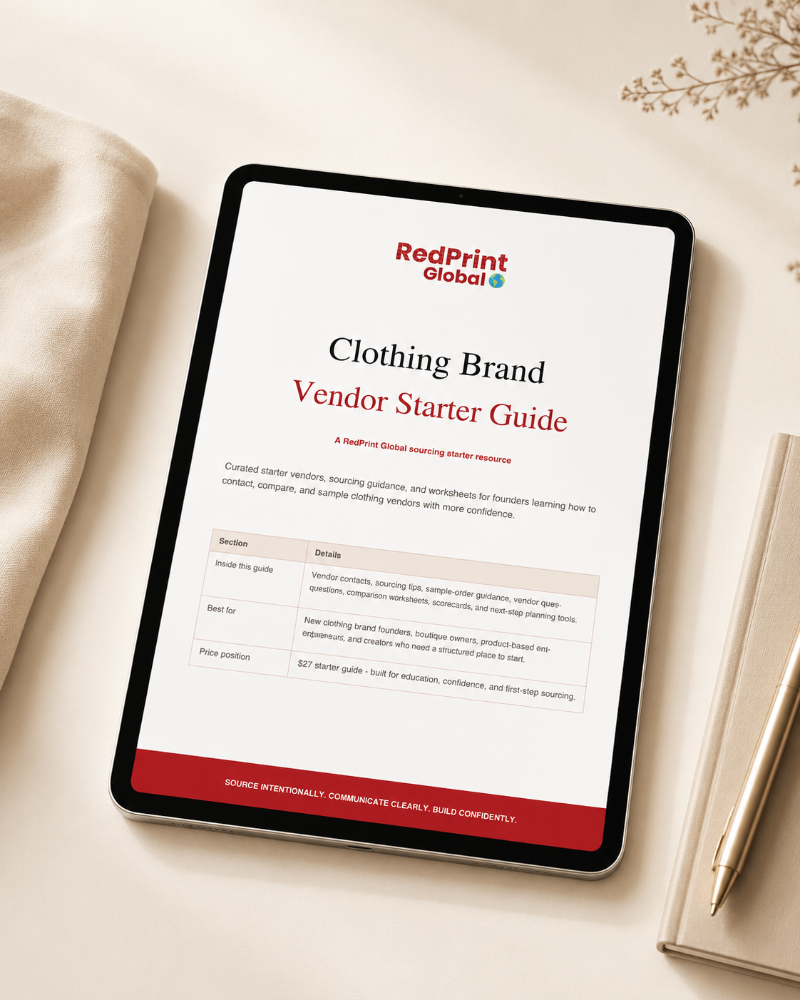 Clothing Brand Vendor Starter Guide